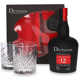 Dictador 12y 40% 0,7l + 2x sklenička