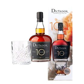 Dictador 10y 40% 0,7 l + 1x sklenička